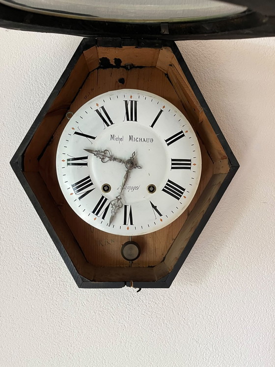 Orologio francese antico, Oeil-de-Boeuf. – Michel Michaud, Glass, Metal (photo 5 of 6)