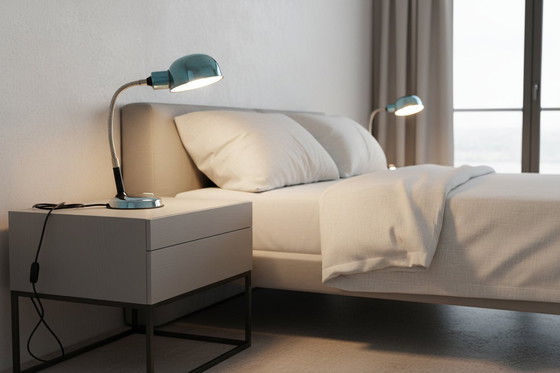 Image 1 of Pair of Space Age Desk  Italian Mid CenturyLamps