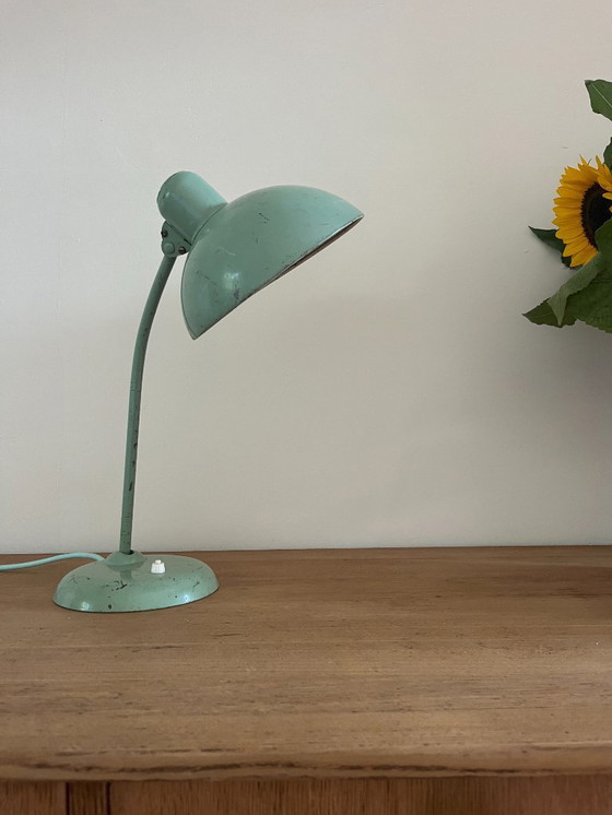 Image 1 of Kaiser idell - Lampada da tavolo Christian dell 6556v - rara verde menta