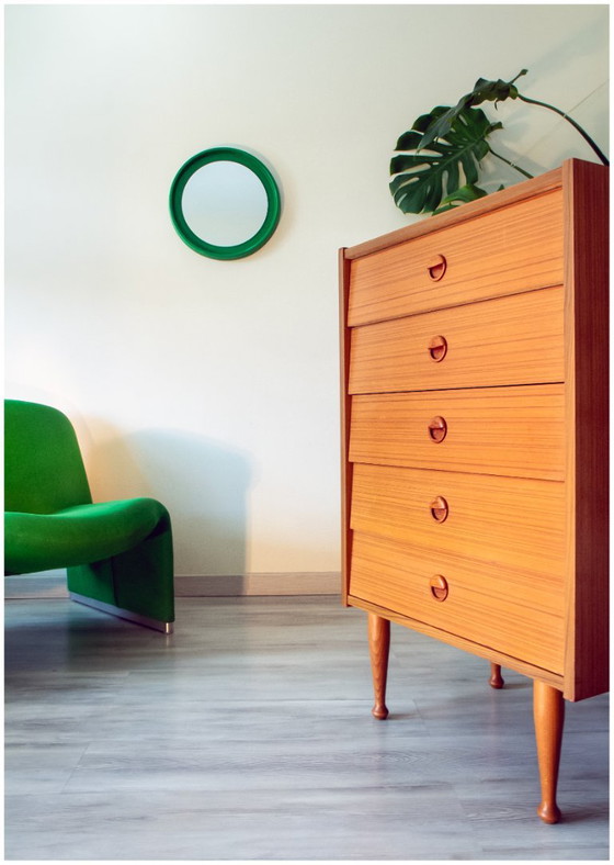 Commode Chiffonnier Scandinave Teck, Année 60 – Wood (photo 7 of 9)