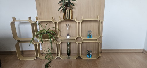 Wanddecoratie, ruimtevaartstijl, jaren 70-stijl, plafondelementen, panelen, kamerschermen, stellingsystemen