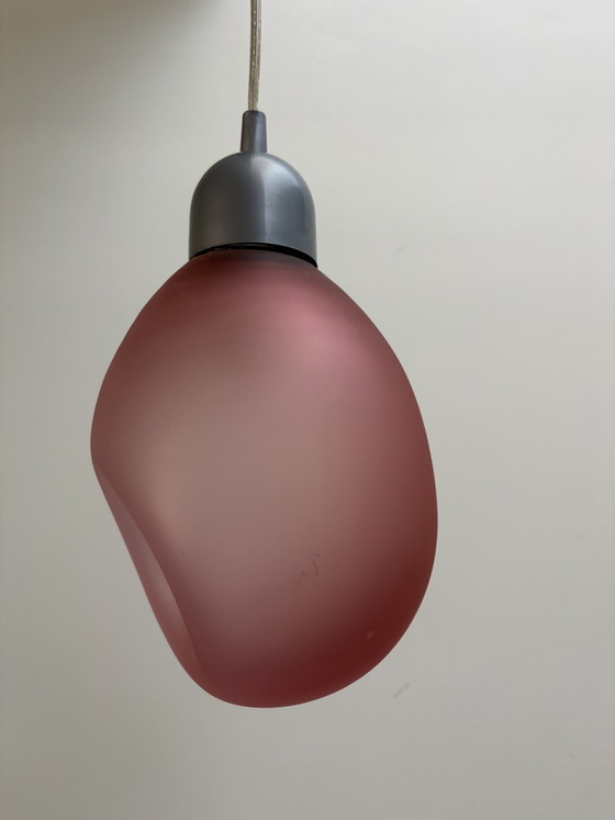 Image 1 of Vintage glass IKEA pendant lamp