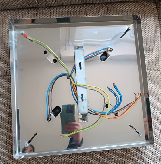 Image 1 of Mazzega Murano Grande Plafoniera 40x40 cm - design Carlo Nason - anni '90