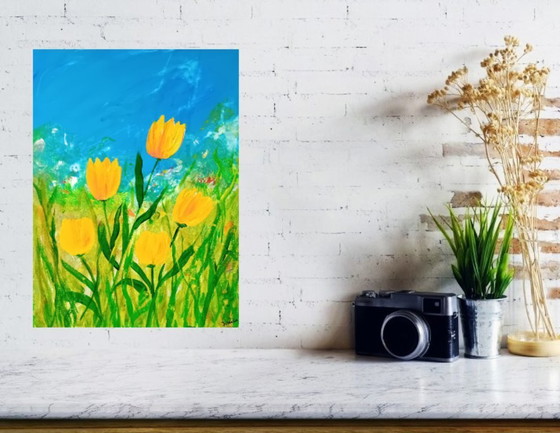 Image 1 of Dipingere tulipani gialli