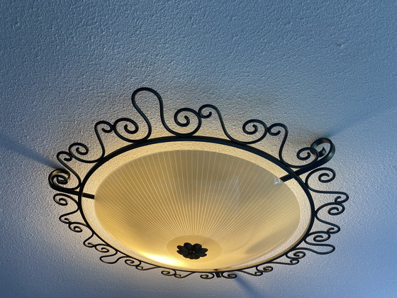 Image 1 of Vintage glazen Plaffoniere jaren 60