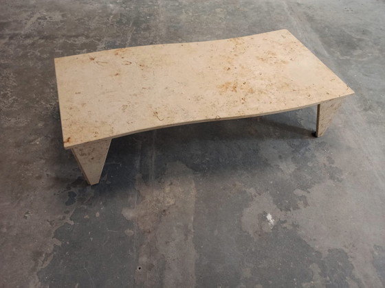 Image 1 of Vintage tessellated stone coffee table 