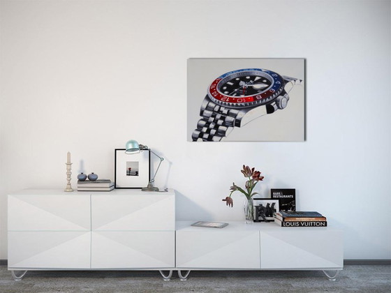 Image 1 of Rolex GMT master II Pepsi Art print directly from artist
