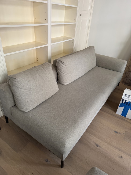 Image 1 of Design on Stock 4-Seater Sofa, 1-Arm (Left) + Poof + Back Cushions