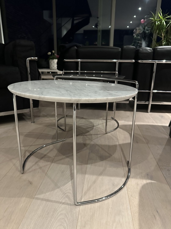 Cassina W61 Djuna – Kazuhide Takahama – Carrara Marmer – Tables d'appoint, Marble, Metal (photo 4 of 5)