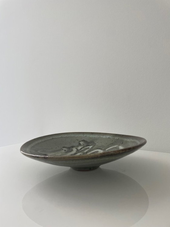 Image 1 of Vintage Taizé ceramic design bowl on a base