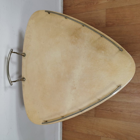 Image 1 of Vintage Barcart Serveerwagen, Mid Century Drankkar, Butlertray