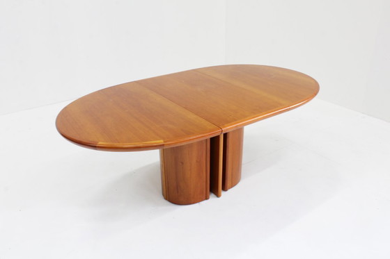 Image 1 of Vintage Skovby Danish extendable oval dining table
