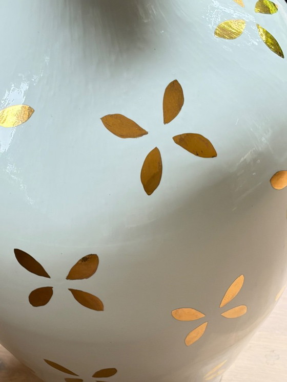 Image 1 of Classic Gold Leaves vase