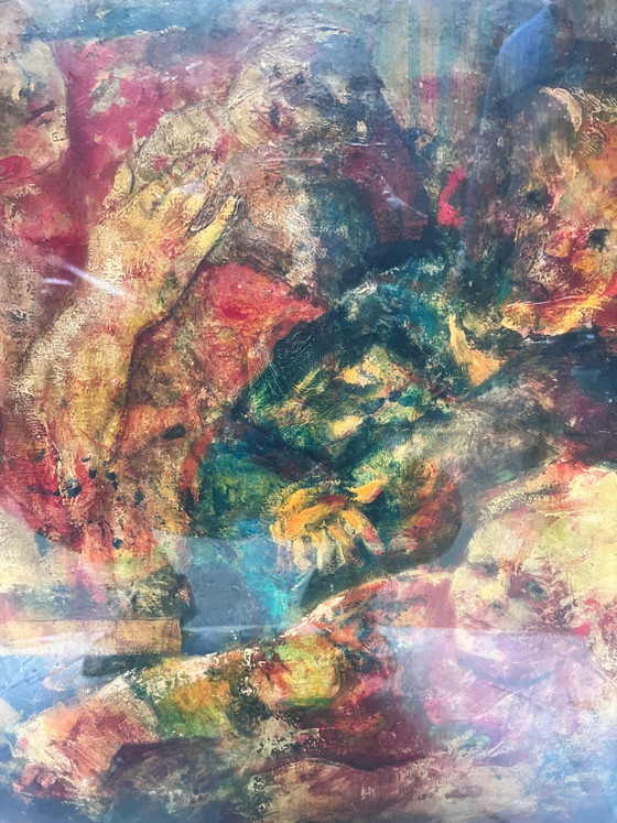 Peinture à l'huile sur toile par Aldo Sterchele, années 1970, Peintures et dessins (photo 3 sur 4)