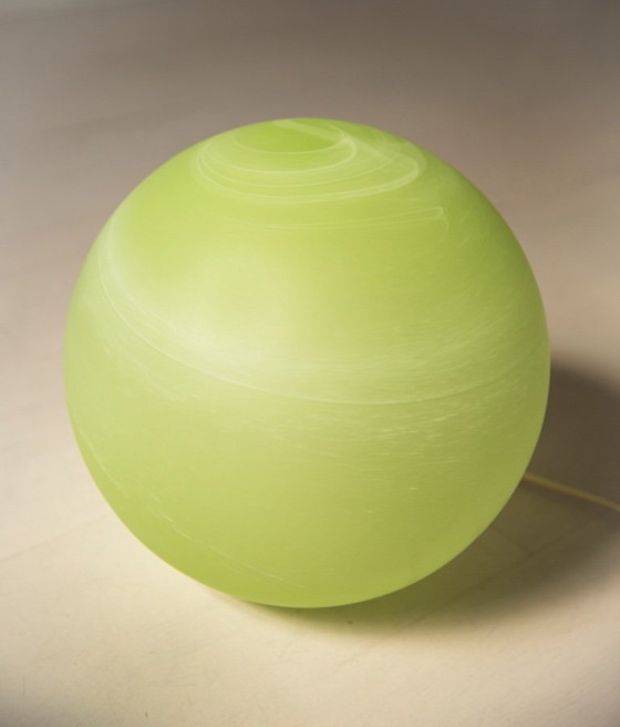 Image 1 of Lampe globe design en verre vert Wolfi Leuchten – série "Planètes"