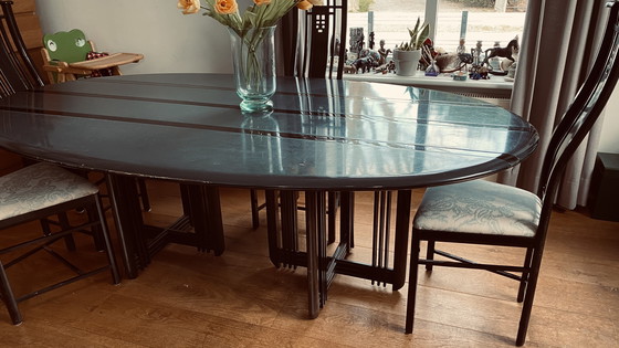 Image 1 of Giorgetti tafel met 4 stoelen