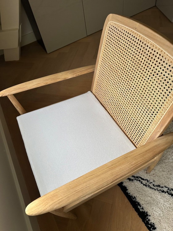 Image 1 of Zara Home armchair teak & rattan 