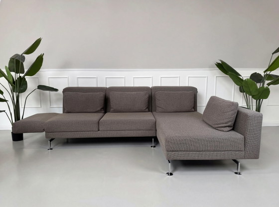 Image 1 of Brühl Moule Ecksofa Stoff Sofa Grau Braun Schlaffunktion