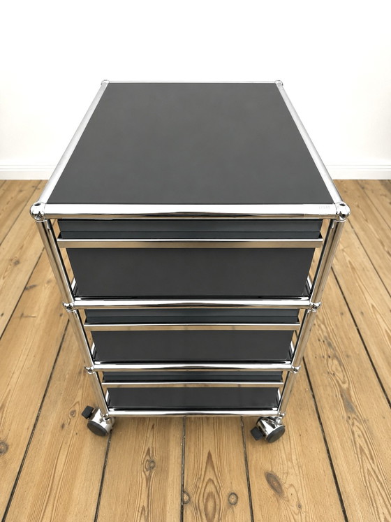 Image 1 of USM Haller rolling container in medium grey