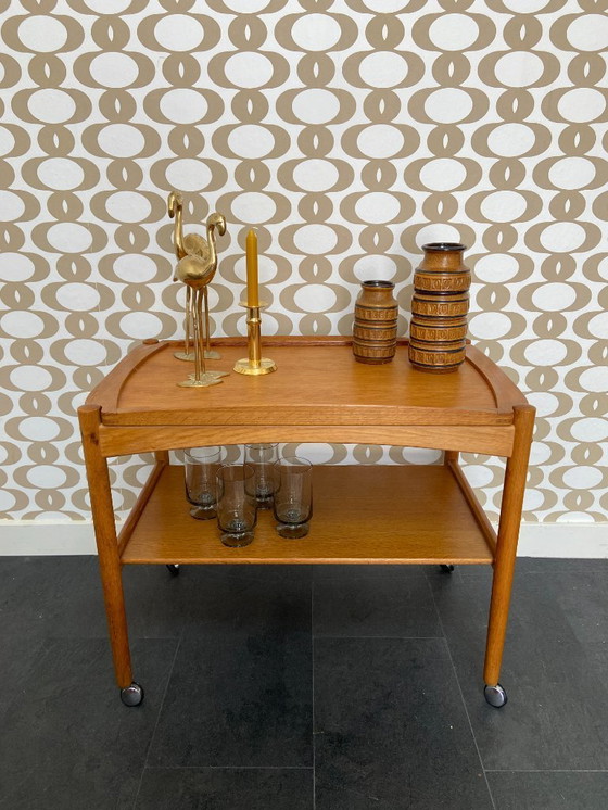 Image 1 of Chariot vintage avec plateau amovible par Poul Hundevad