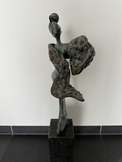 Bronzestatue: Operntänzerin der Ming-Dynastie