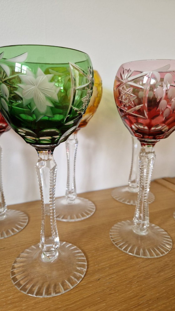 Image 1 of 6 x Weinrührer aus farbigem Kristall