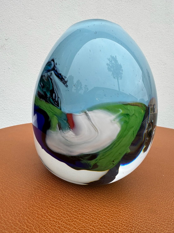 Vaso in vetro soffiato d'arte, Vasi, Multicolore (foto 5 di 10)