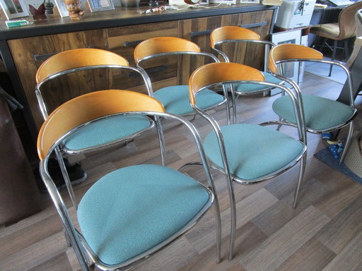 Nette vintage Italiaanse Effezeta stoelen