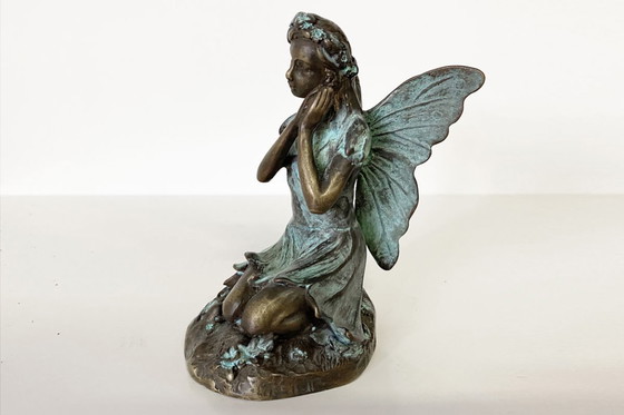 Image 1 of Betende Elfenstatue aus Bronze