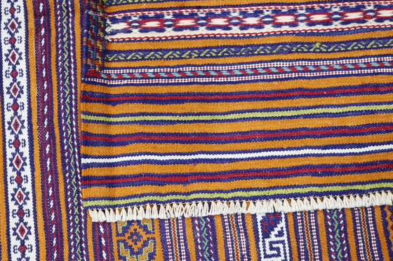Image 1 of Afghaanse Kelim Deco Kunst Handgeweven Nieuw Vloerkleed 285 x 187 cm