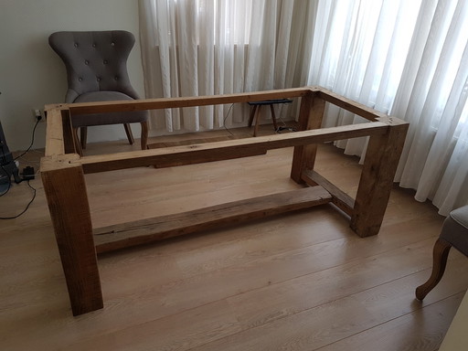 Table de monastère en chêne ancien français