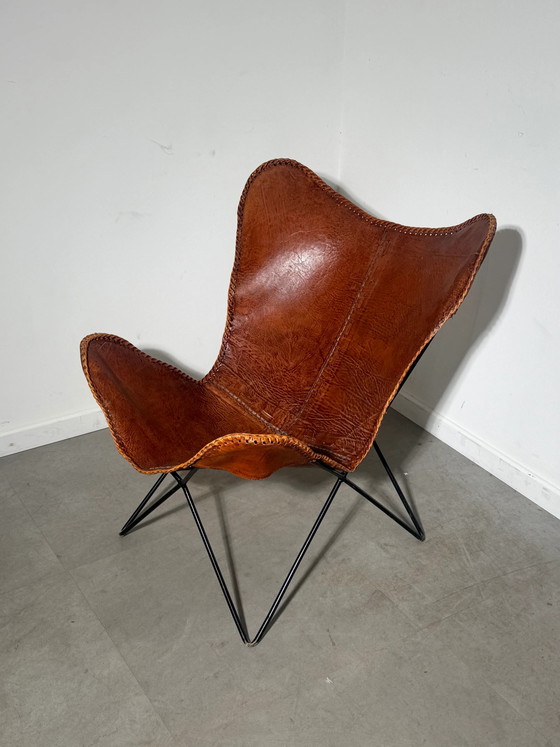 Sillón Lounge Mariposa de Cuero Cognac – Sillones (photo 2 of 5)