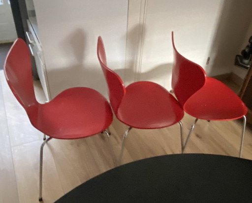 3 x chaises papillon série 7 d'Arne Jacobsen/Fritz Hansen