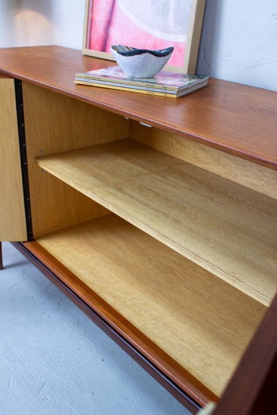 Image 1 of Credenza vintage in teak di Heinrich Riestenpatt, cassettiera danese