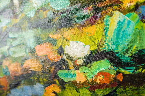 Image 1 of H.Hess, Ninfee, 1980, olio su tela