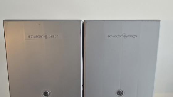 Image 1 of Schweizer Design LP-Rack – Hergestellt in Westdeutschland – Space Age (2er-Set)