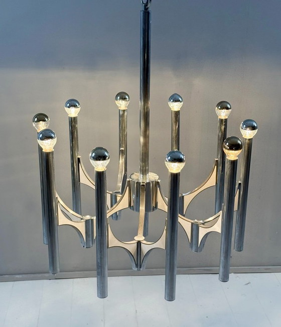 Image 1 of Lampadario di metà secolo di Gaetano Sciolari, Italia, anni '60