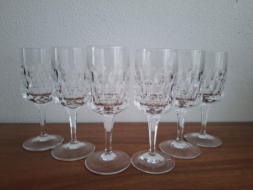 6x verres à vin en cristal Peill & Putzler