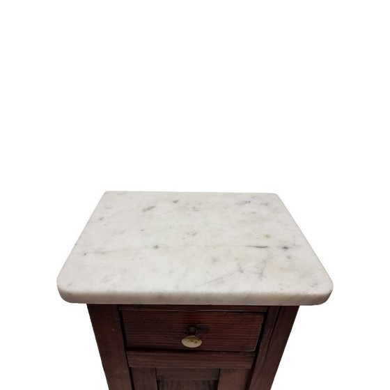 Image 1 of Alter Miniatur-Nachttisch aus Marmor, zweite Hälfte des 20. Jahrhunderts