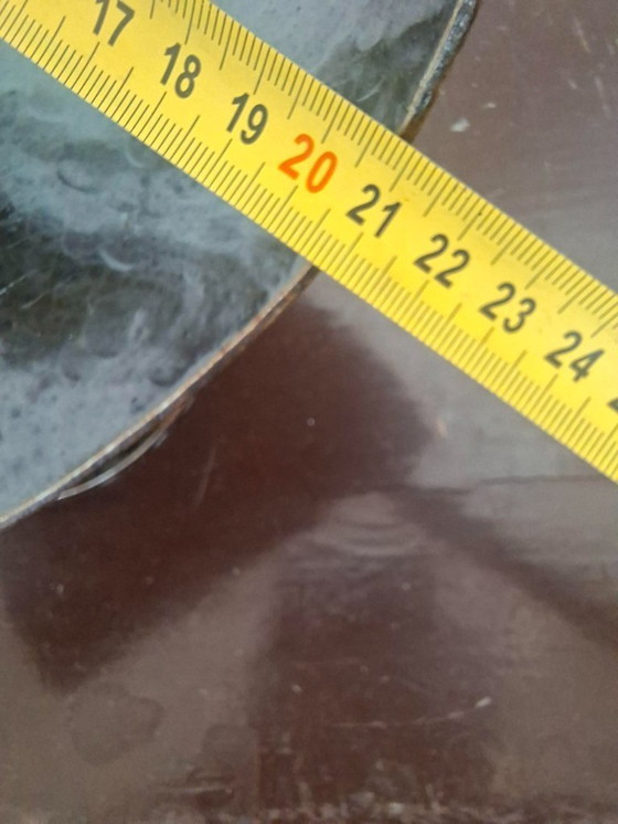 Image 1 of Vintage handgemaakte metalen kandelaar – brutalist, mid century design