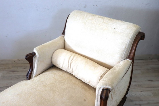 Image 1 of Chaise longue ancienne, Italie, fin du XIXe siècle