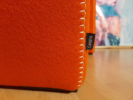 Image 1 of Cassina Utrecht 637 Nuovo mai usato in panno di lana Ruggine arancione (Serie 13L) Punto cavallo