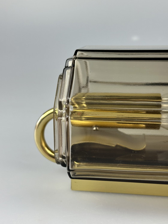 Image 1 of 60s 70s aplique Glashütte Limburg Alemania vidrio y metal Age Design