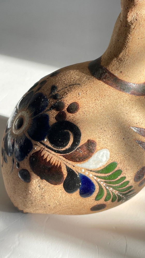 Image 1 of BIRD Handmade stoneware Mexico VINTAGE