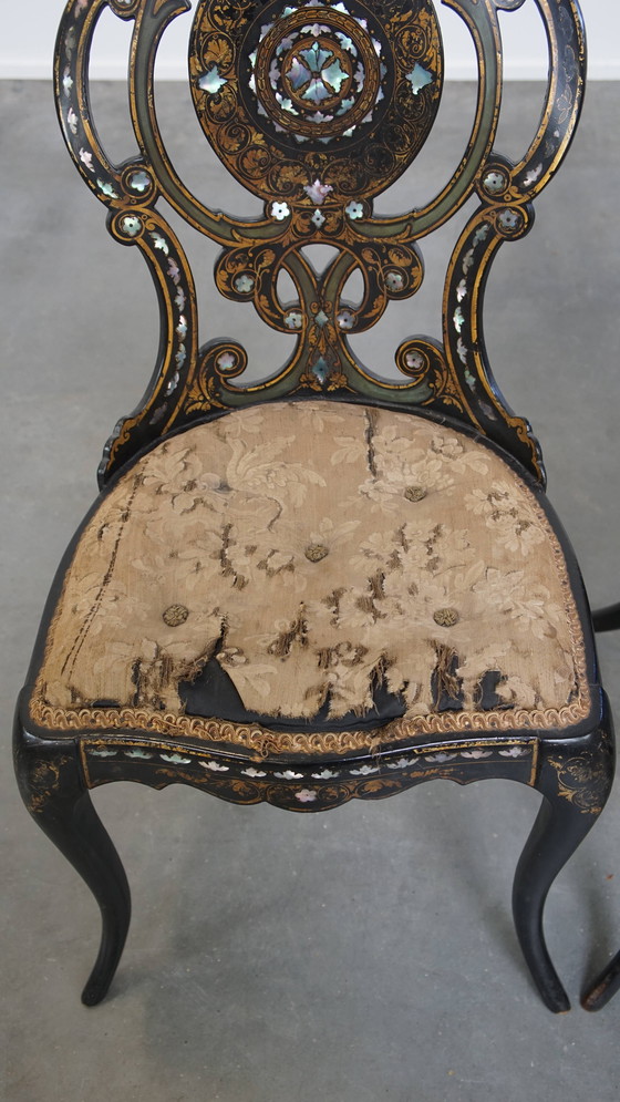 Image 1 of 2 x Mother of Pearl Chair