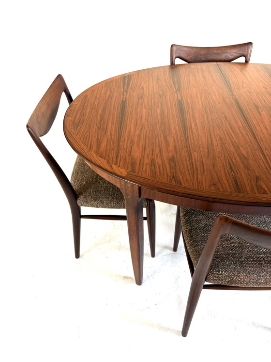 Vintage Rosewood Extendable Dining Table ‘60s – Kondor Möbel-Perfektion, Metal (photo 9 of 15)