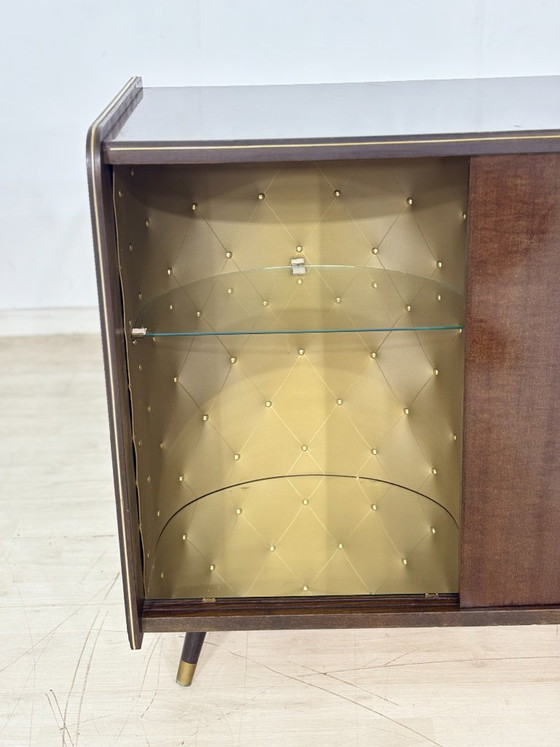 Image 1 of Barkast uit het midden van de 20e eeuw / Vintage platenspeler / Commode uit de jaren 60