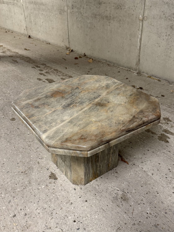 Image 1 of Vintage marble side table, Italy 1979