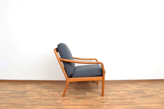 Mid-Century Danish Teak Armchair from Dyrlund, 1970s – Textile, Wood (photo 4 of 10)
