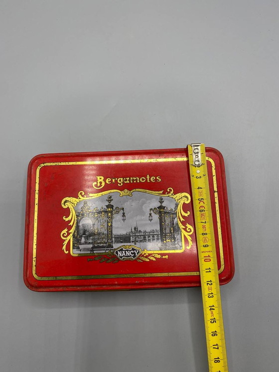 Boîte en fer lithographiée, bonbons Nancy Bergamot – Place Stanislas Gates – années 1950-1970 – Objets déco (photo 6 of 6)